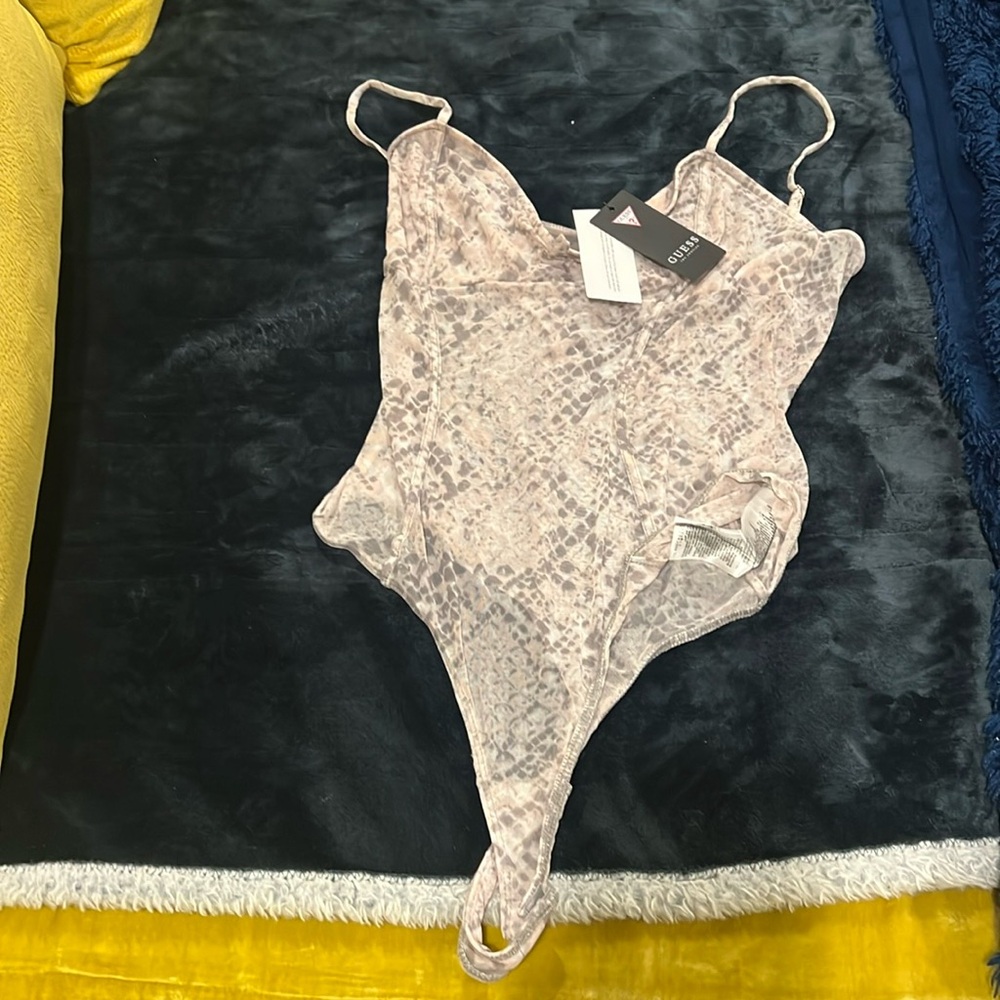 Snakeskin printed bodysuit
